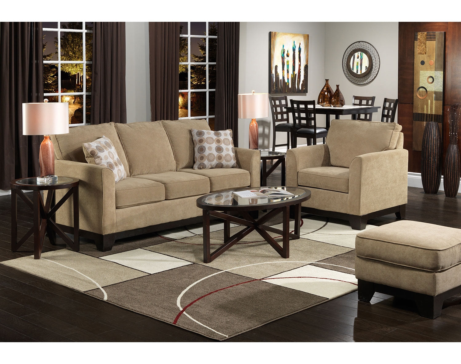 Sand Castle Sofa - Light Brown