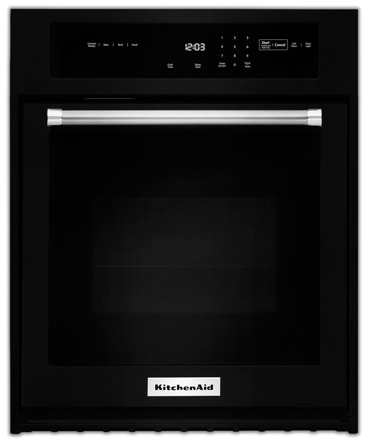 KitchenAid Black Convection Wall Oven (4.3 Cu. Ft.) - KOSE507EBL