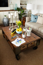 Pinebrook Coffee Table and Two End Tables - Distressed Natural Pine