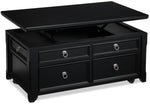 Turner 46" Lift-Top Coffee Table - Black