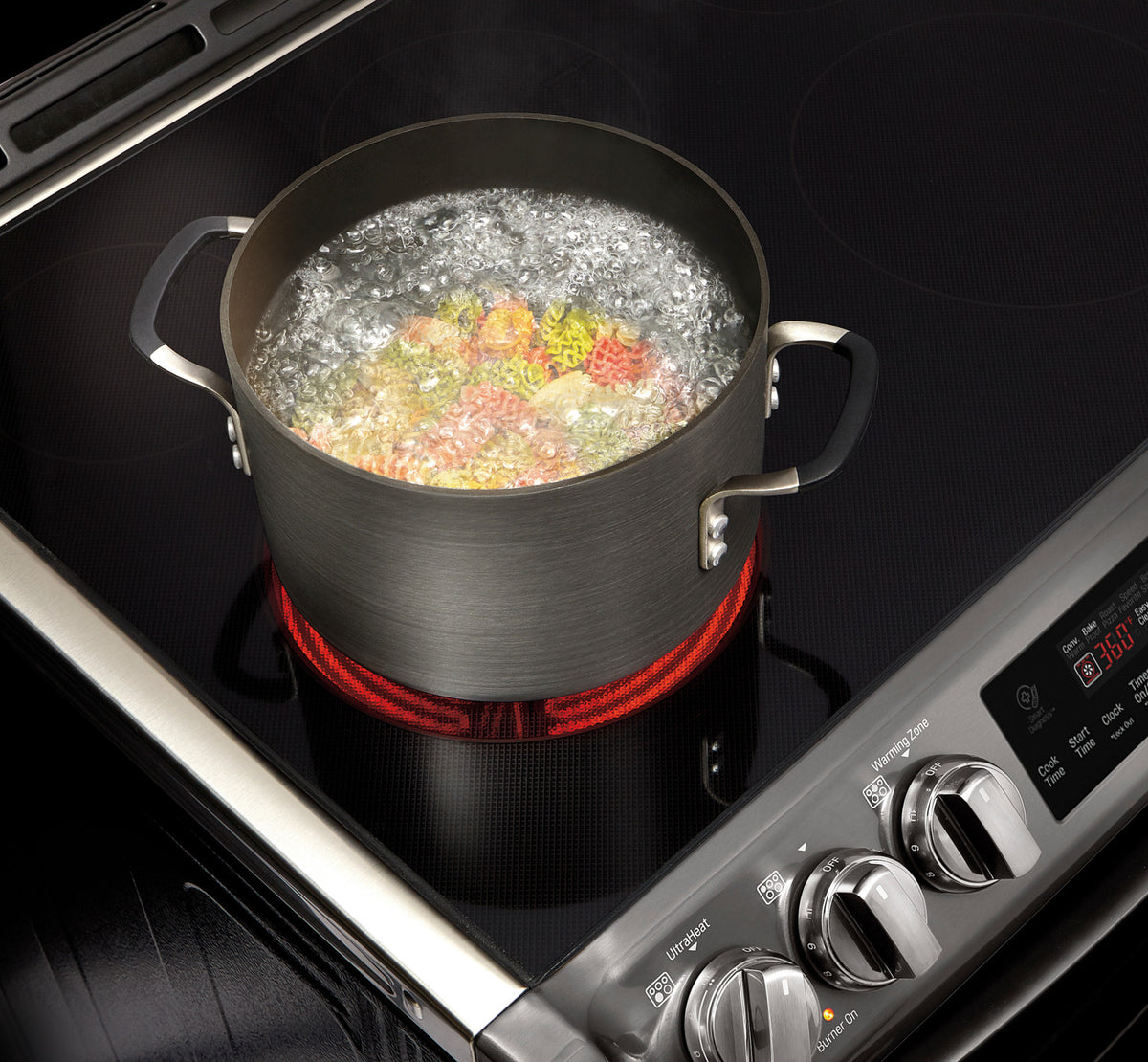 LG Appliances Black Stainless Steel Slide-In Electric Range (6.3 Cu. Ft.) - LSE4611BD
