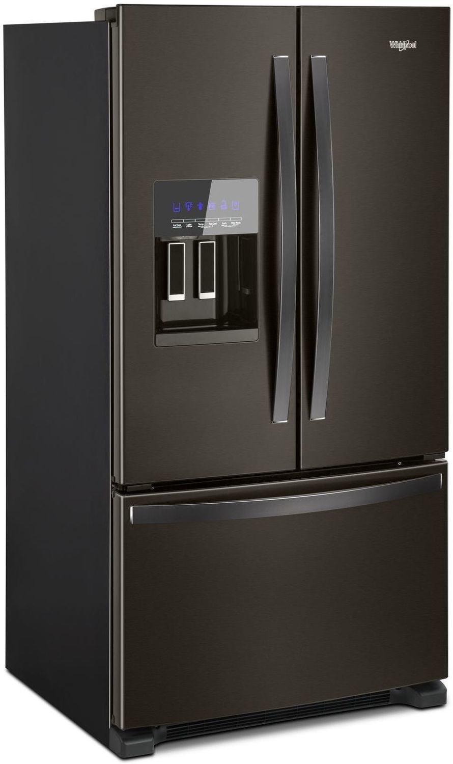 Whirlpool Black Stainless Steel French Door Refrigerator (25 Cu. Ft.) - WRF555SDHV