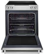 KitchenAid Stainless Steel Slide-In Electric Convection Range (6.4 Cu. Ft.) - YKSEG700ESS