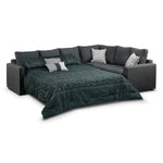 Athina 2-Piece Sectional with Left-Facing Queen Sofa Bed - Charcoal