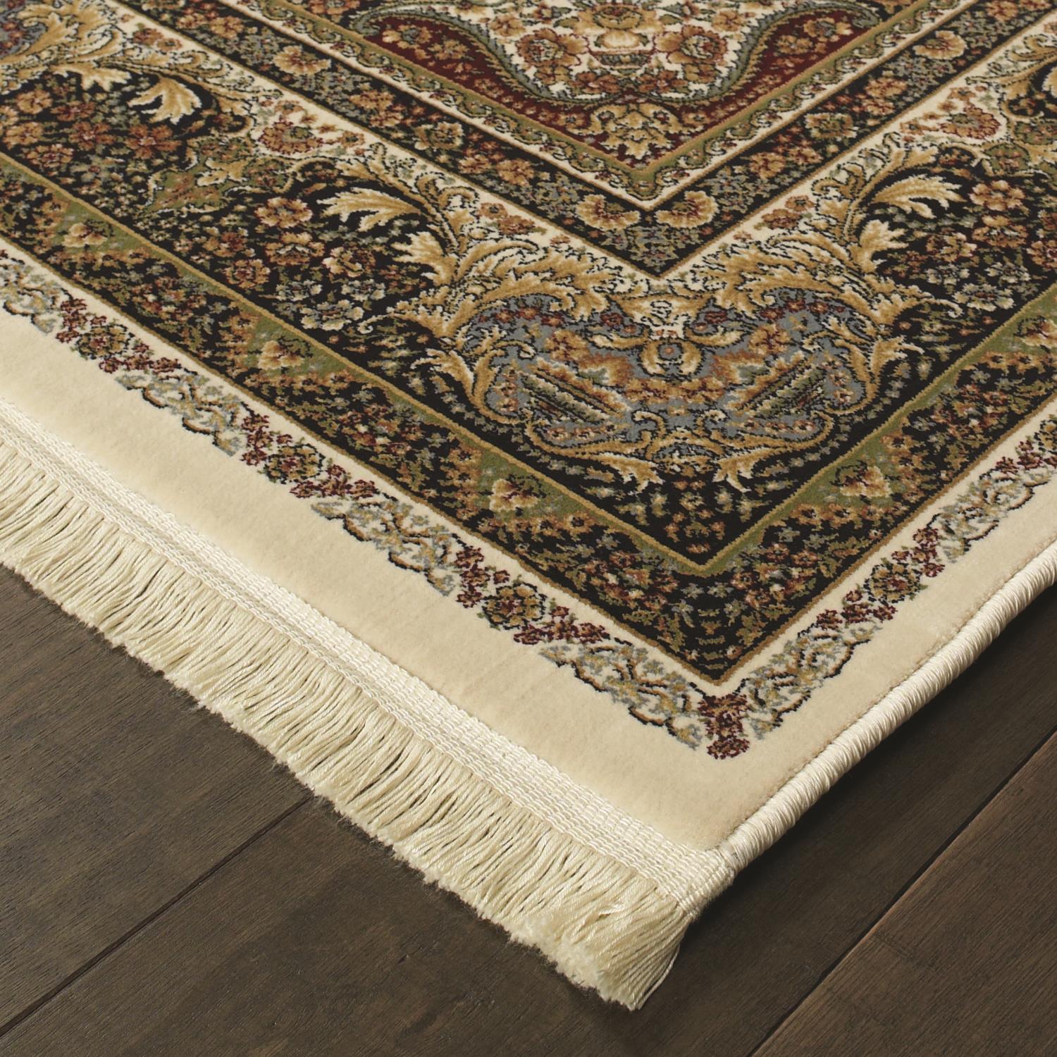 Marieville W111W2L Traditional Medallion Area Rug (5'3"X7'6")