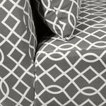 Santos Accent Chair - Grey Lattice