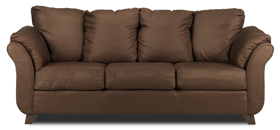 Collier Sofa and Loveseat Set - Chocolate