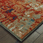 Monique W092LEL Organic Abstract Area Rug (5'3"X7'6")