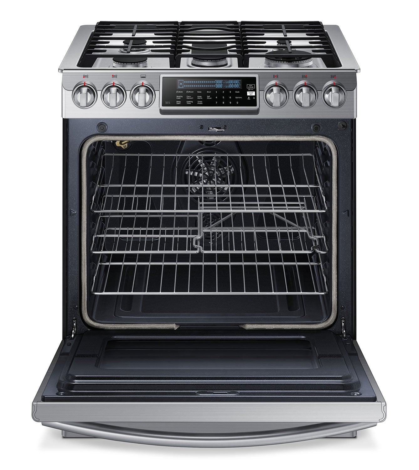 Samsung Stainless Steel Slide-In Gas Range (5.8 Cu. Ft.) - NX58H9500WS