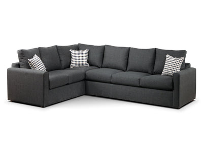 Athina Sectionnel 2 mcx avec sofa-lit grand à droite - anthracite