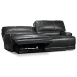 Dearborn Leather Power Reclining Sofa - Charcoal