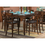 Kingstown 7-Piece Extendable Counter Height Dining Set - Chocolate