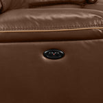Lanette Power Reclining Sofa - Dark Brown