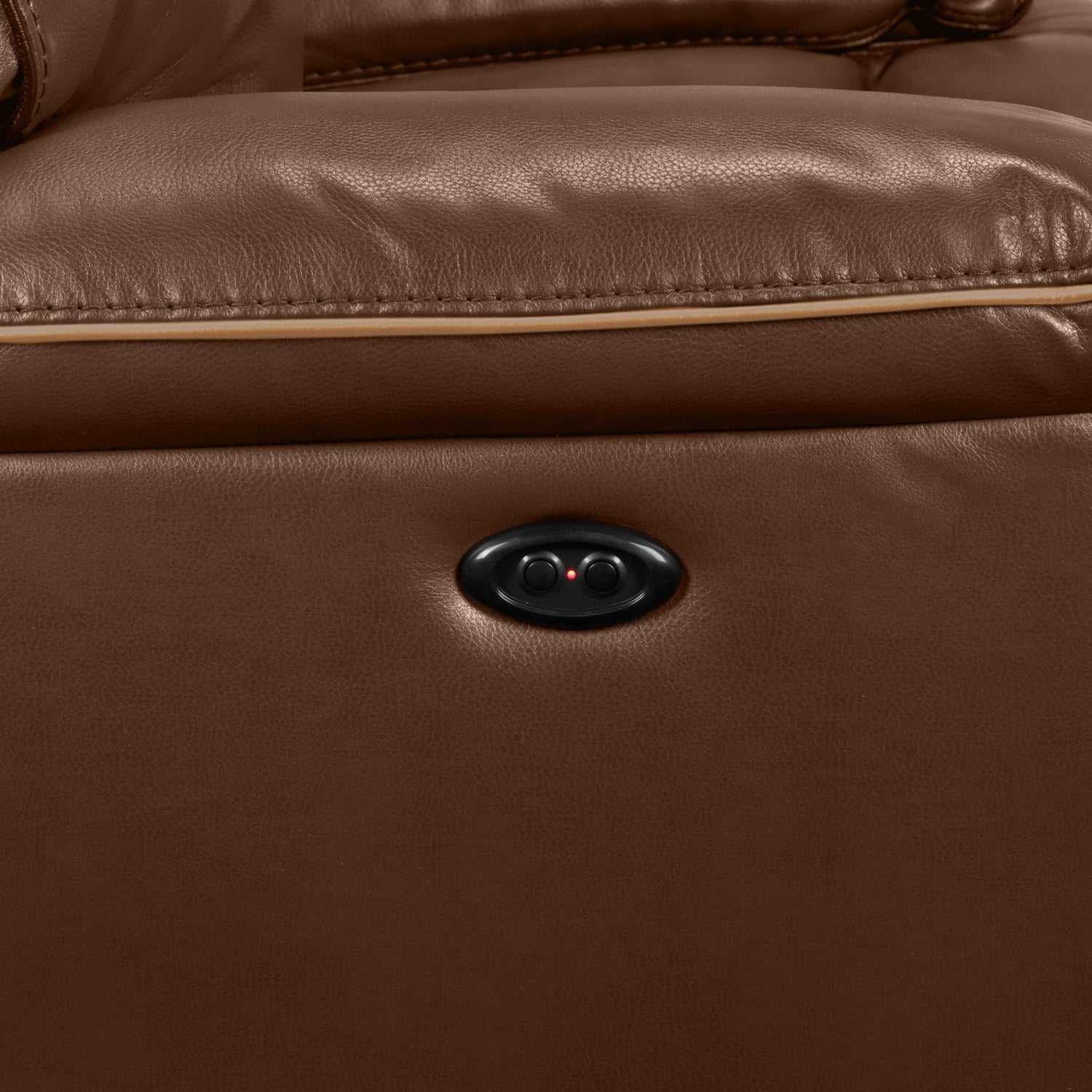 Lanette Power Reclining Sofa - Dark Brown