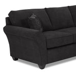 Althea 2-Piece Sectional with Right-Facing Chaise - Black