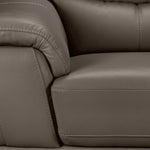 Braylon Leather Sofa and Loveseat Set - African Grey