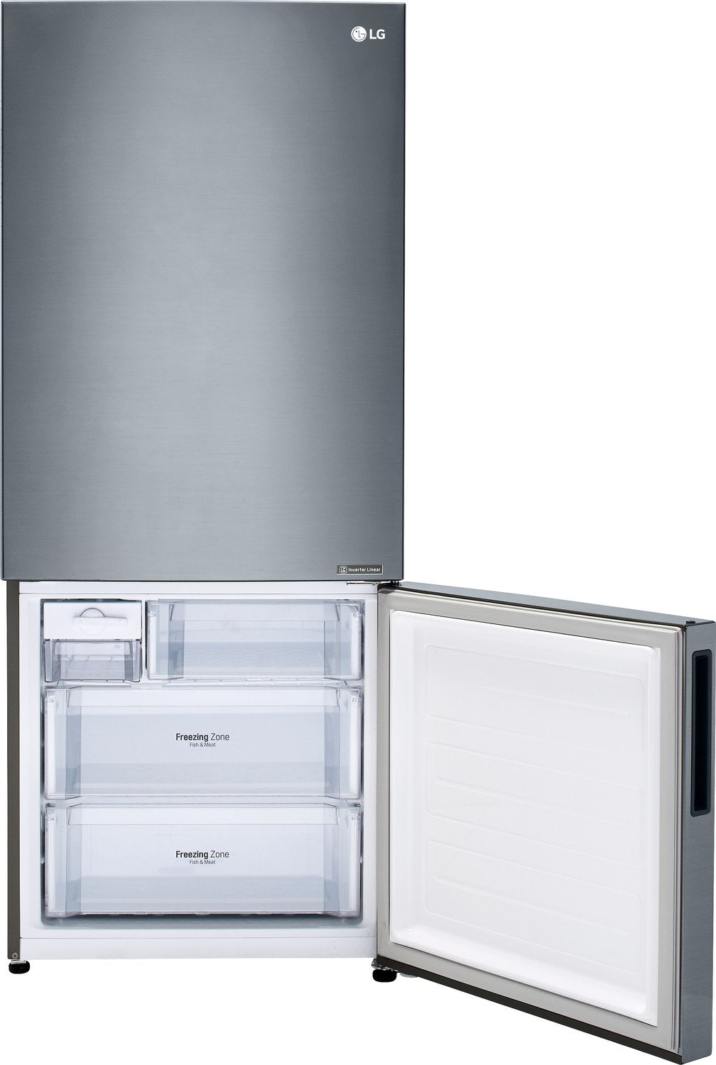 LG Appliances Platinum Silver Counter-Depth Bottom-Freezer Refrigerator (15 Cu. Ft.) - LBNC15221V
