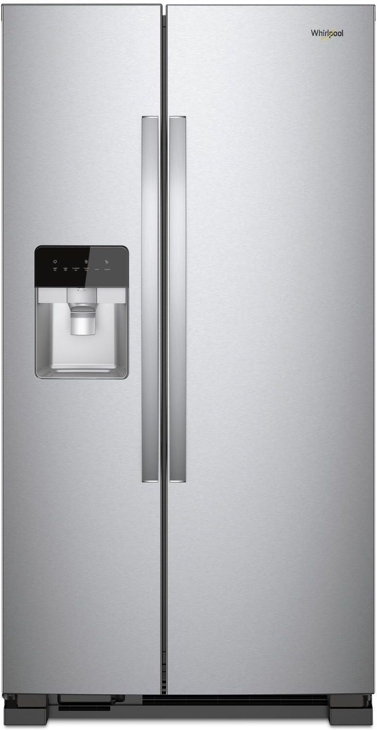 Whirlpool Monochromatic Stainless Steel Side-by-Side Refrigerator (21 Cu. Ft.) - WRS331SDHM