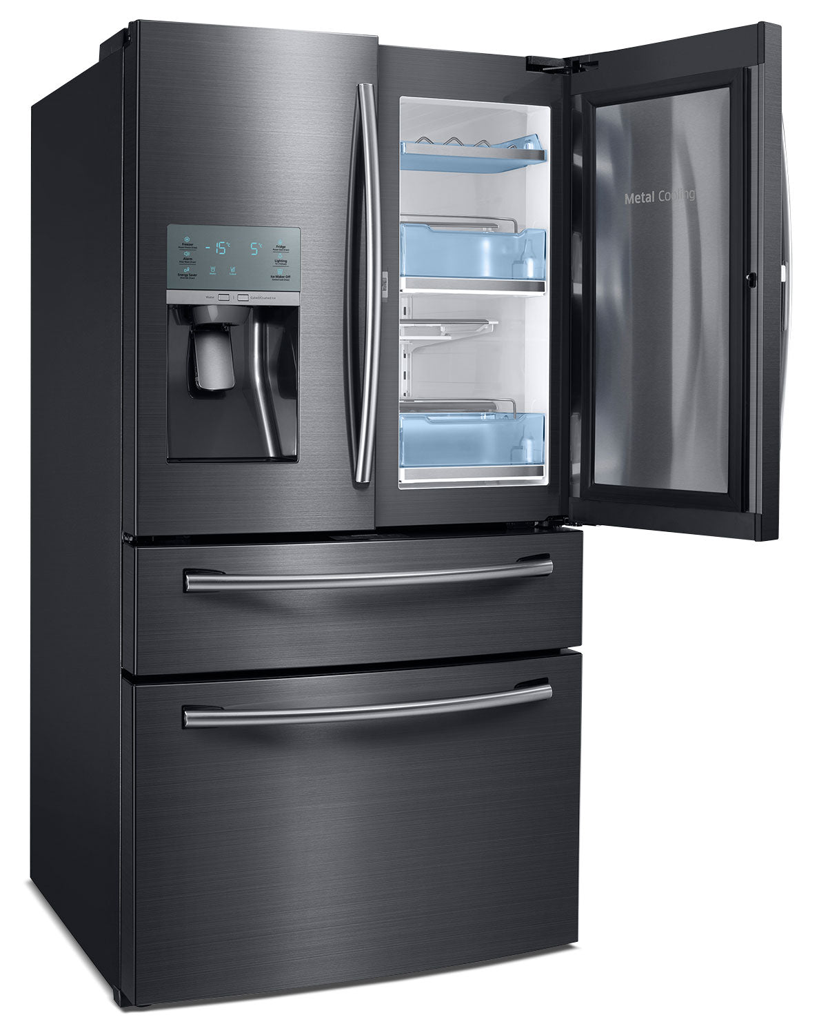 Samsung Black Stainless Steel French Door Refrigerator (28 Cu. Ft.) - RF28JBEDBSG/AA