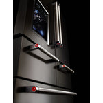 KitchenAid Black Stainless Steel French Door Refrigerator (25.8 Cu. Ft.) - KRMF706EBS