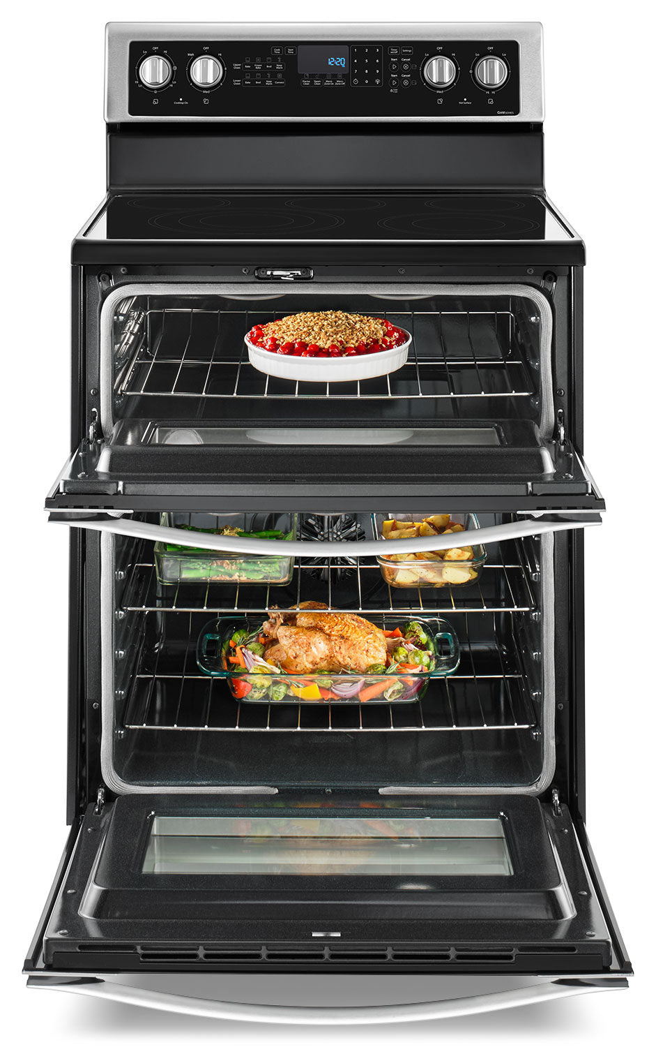Whirlpool Stainless Steel Electric Double Range (6.7 Cu. Ft.) - YWGE745C0FS