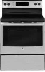 GE Stainless Steel Freestanding Electric Range (5.0 Cu. Ft.) - JCB630SKSS