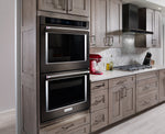 KitchenAid Black Stainless Steel Double Wall Oven (10 Cu. Ft.) - KODE500EBS