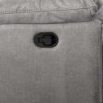 Pasadena 6-Piece Reclining Sectional with Right-Facing Chaise - Light Grey