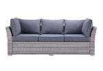 Mulvihill 4-Piece Modular Outdoor Conversation Set - Grey