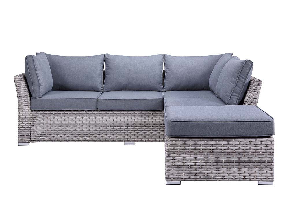 Mulvihill 4-Piece Modular Outdoor Conversation Set - Grey