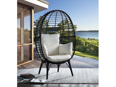 Kirkella Outdoor Egg Chair - Grey/Black
