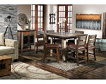 Allison Pine Pub-Height Stool - Antiqued Pine