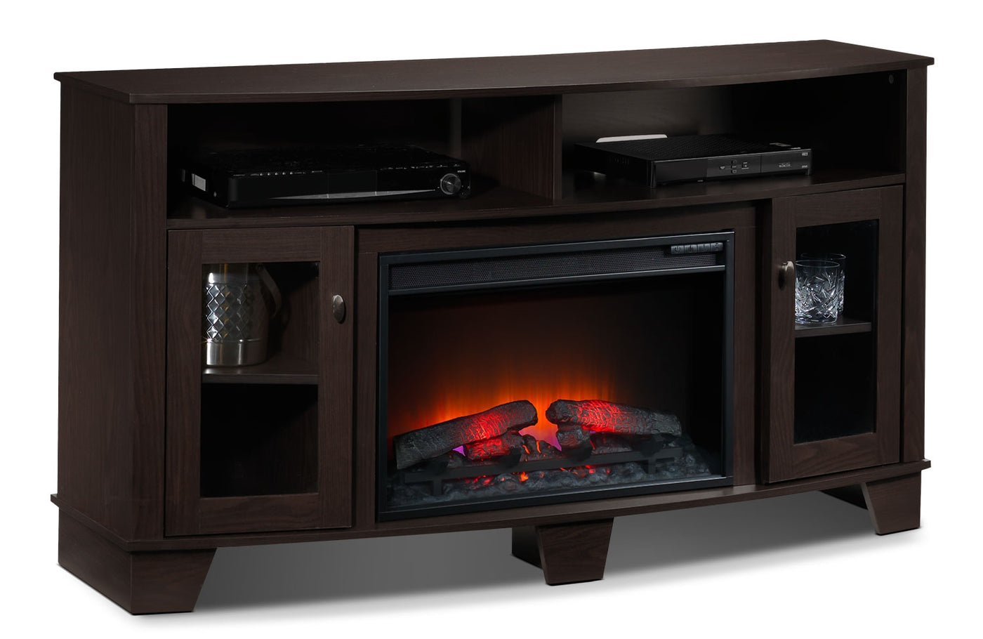 Lasalle Fireplace TV Credenza - Espresso