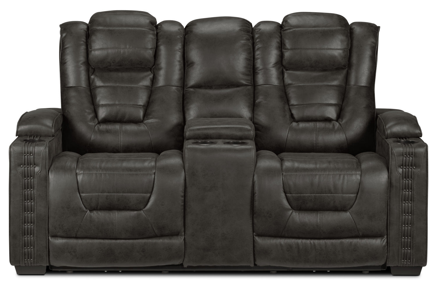 Dakota Power Reclining Loveseat - Charcoal