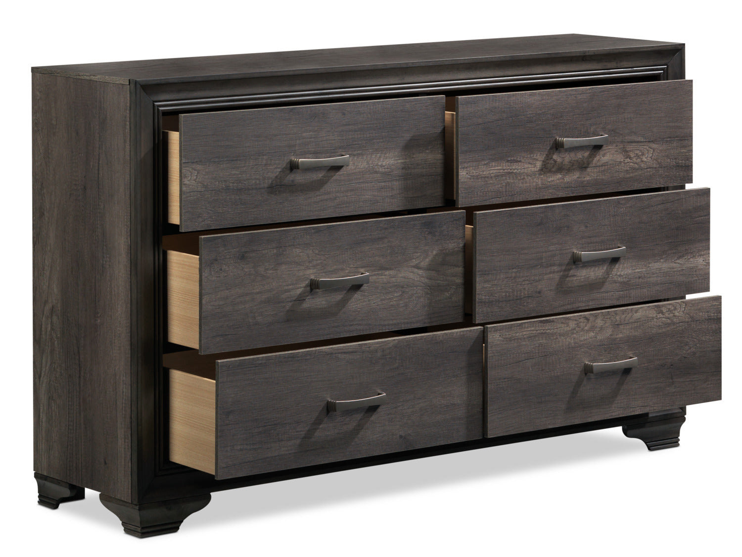 Sophie 6-Drawer Dresser - Weathered Grey