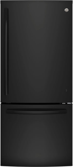 GE Réfrigérateur 20,9 pi³ avec congélateur en bas noir GBE21AGKBB