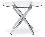 Atlantis 5-Piece Dinette Set - Chrome and Black