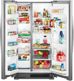 Whirlpool 35.88" 25 Cu. Ft. Monochromatic Stainless Steel Side-by-Side Refrigerator - WRS315SNHM