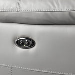 Holton Leather 5-Piece Sectional with Right-Facing Chaise - Grey