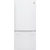 GE Réfrigérateur 20,9 pi³ de 29,75 po avec congélateur en bas blanc - GDE21DGKWW