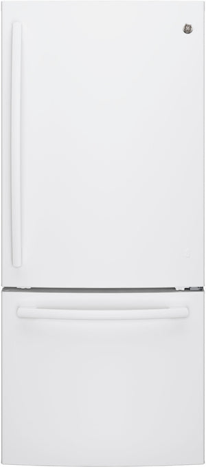 GE Réfrigérateur 20,9 pi³ avec congélateur en bas blanc GDE21DGKWW