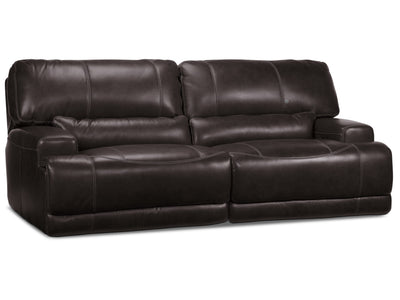 Dearborn Sofa inclinable électrique en cuir - mûre noire