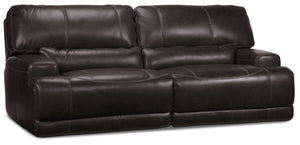 Dearborn Sofa inclinable électrique en cuir - mûre noire
