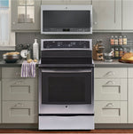 GE Profile Stainless Steel Freestanding Electric True Convection Range (6.2 Cu. Ft) - PCB915SKSS