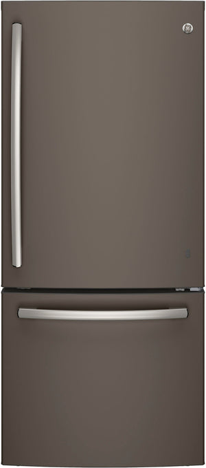 GE Réfrigérateur 20,9 pi³ avec congélateur en bas ardoise GDE21DMKES