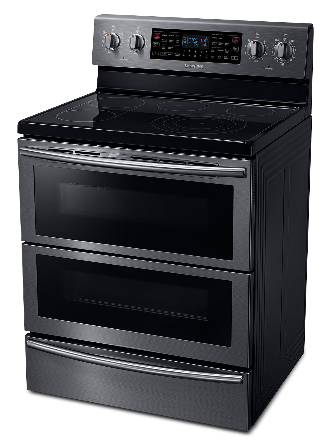 Samsung Black Stainless Steel Freestanding Electric Convection Range (5.9 Cu. Ft.) - NE59J7850WG/AC