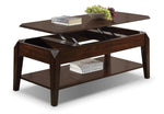 Docila Lift-Top Coffee Table and Two End Tables - Espresso