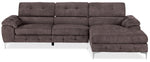 Aidhan 2-Piece Sectional with Right-Facing Chaise - Chocolate