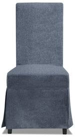 Glambrey Slip Chair w/ 2 Covers - Denim and Slate
