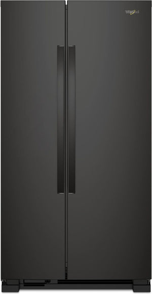 Whirlpool Réfrigérateur 21,7 pi³ côte-à-côte noir WRS312SNHB